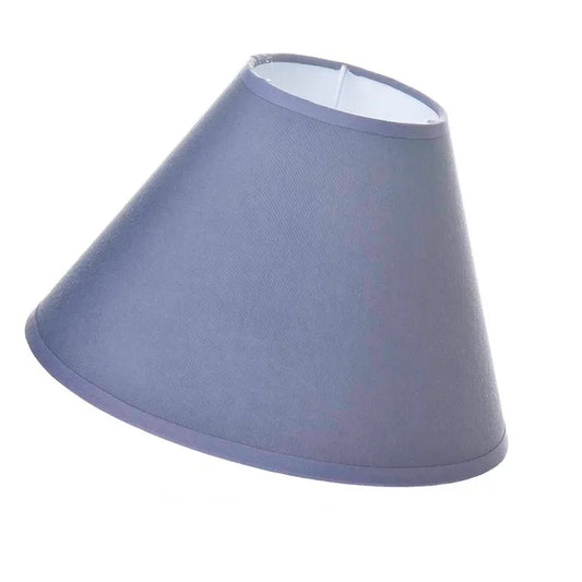 Pantalla lámpara poliéster-pp gris 25 x 10 x 17,50 cm