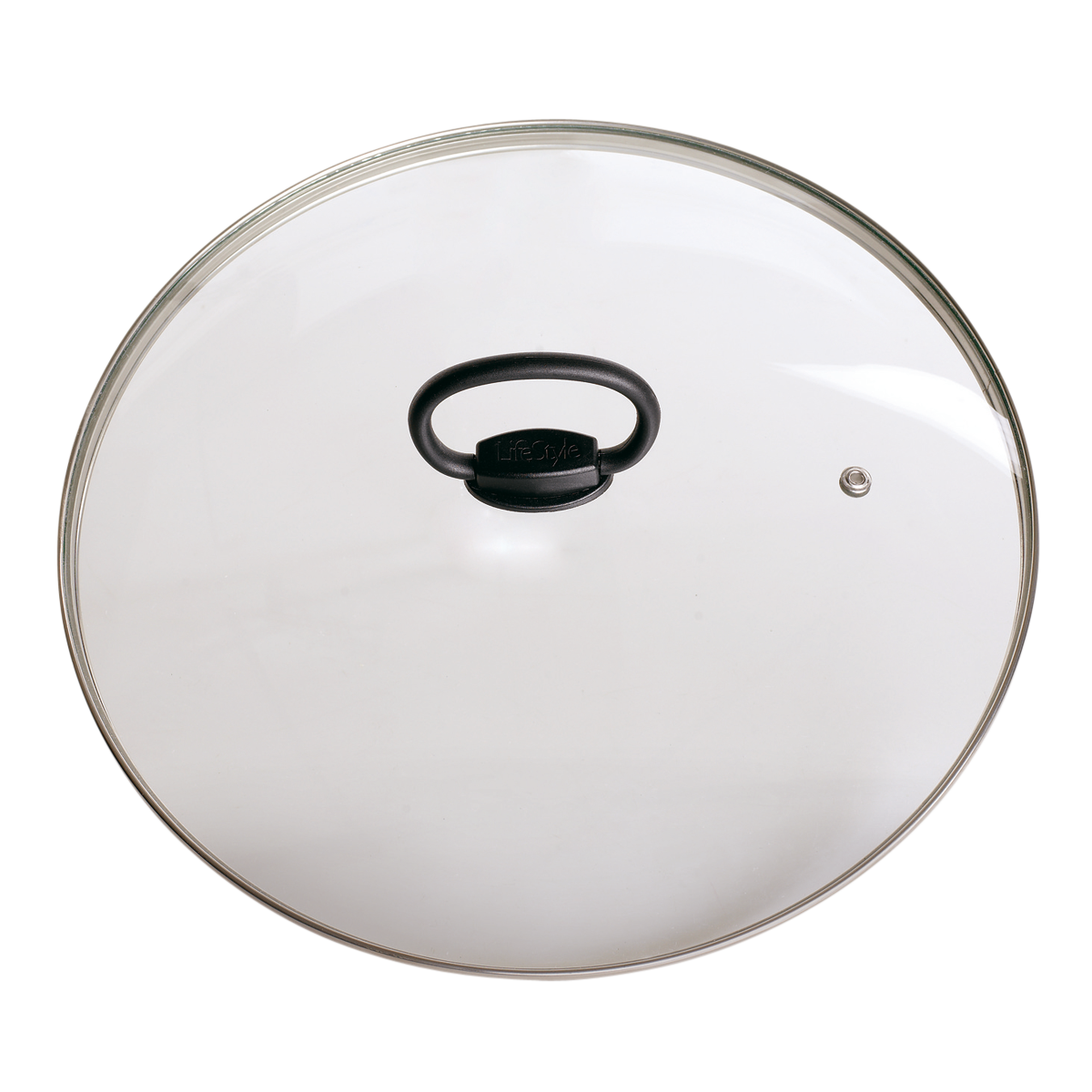 Tapa cristal asa abatible Ø 26 cm