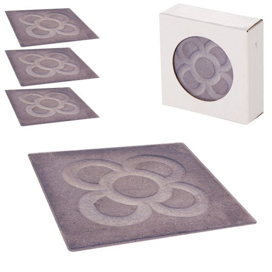 Juego de 4 posavasos ceramica panot