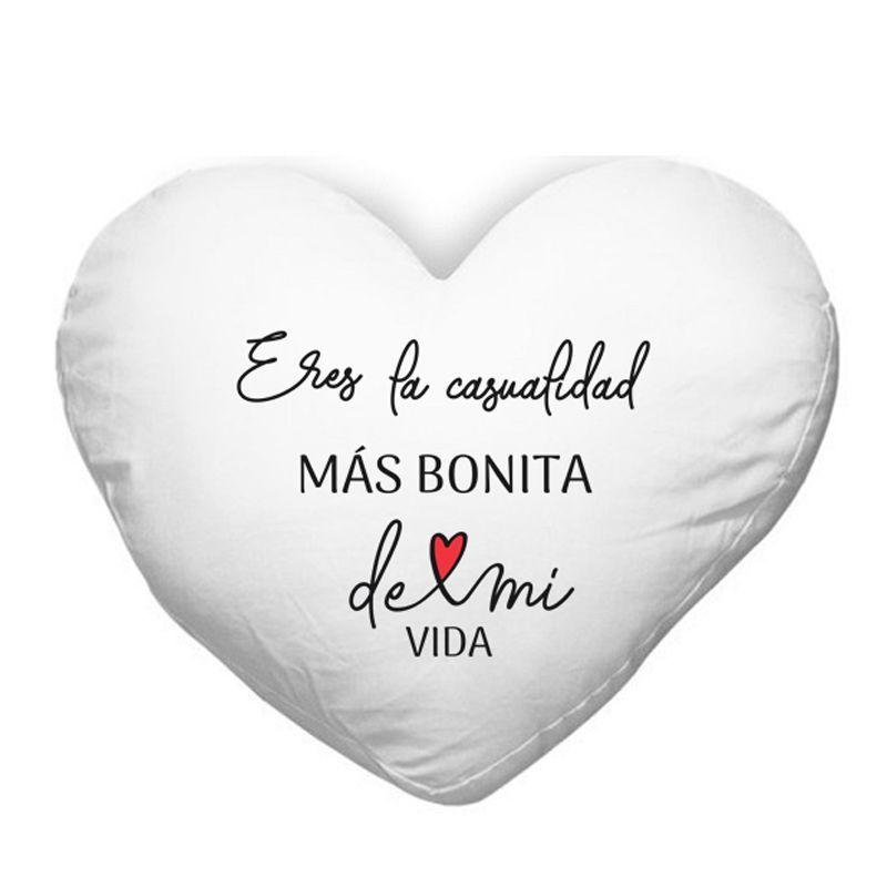 Cojin corazon blanco
