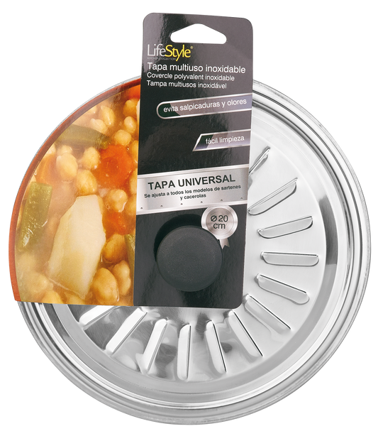 Tapa multiuso inox Ø 20 cm