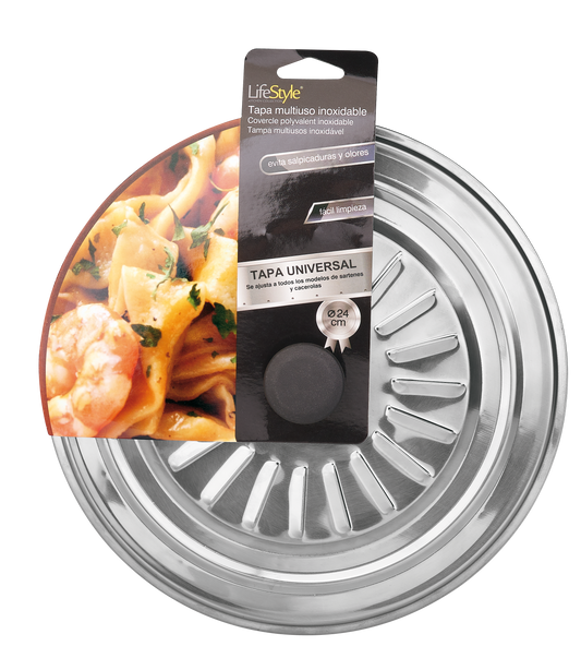 Tapa multiuso inox Ø 24 cm