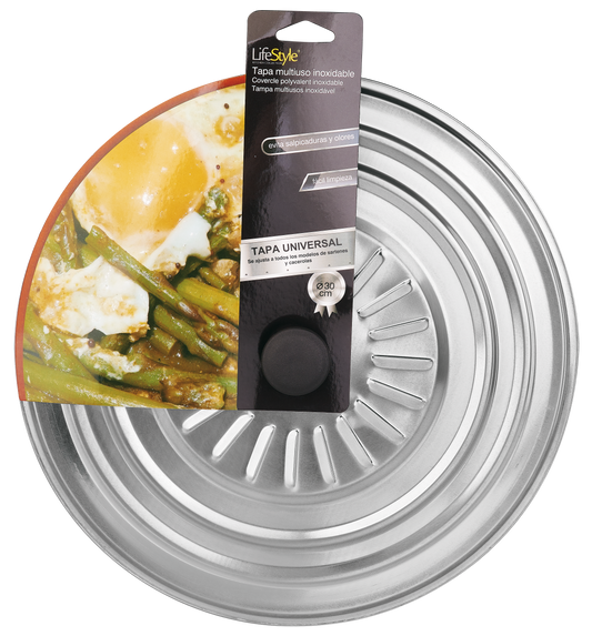 Tapa multiuso inox Ø 30 cm