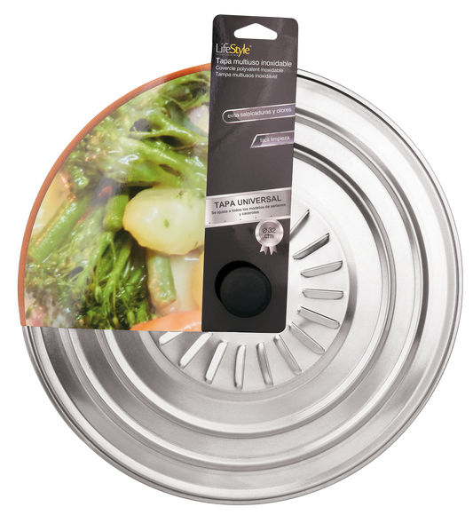Tapa multiuso inox Ø 32 cm