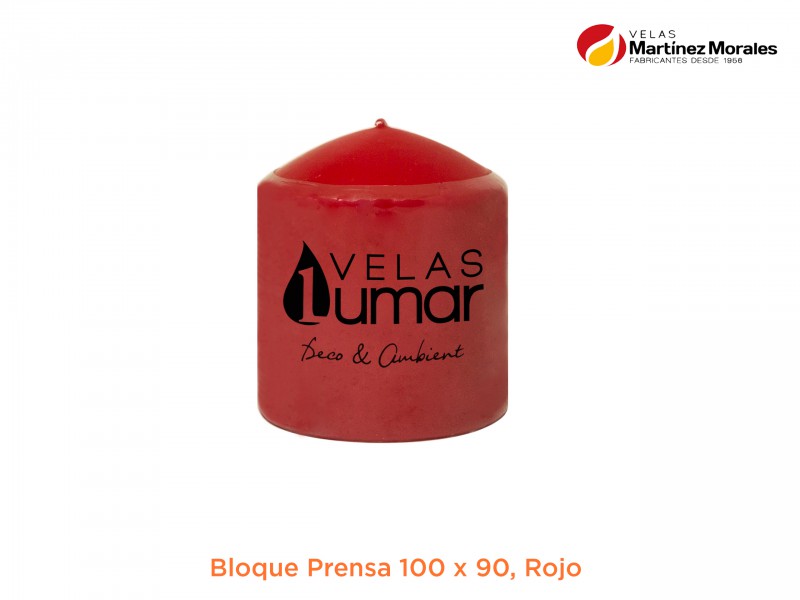 Bloque prensa rojo 10x9 cm