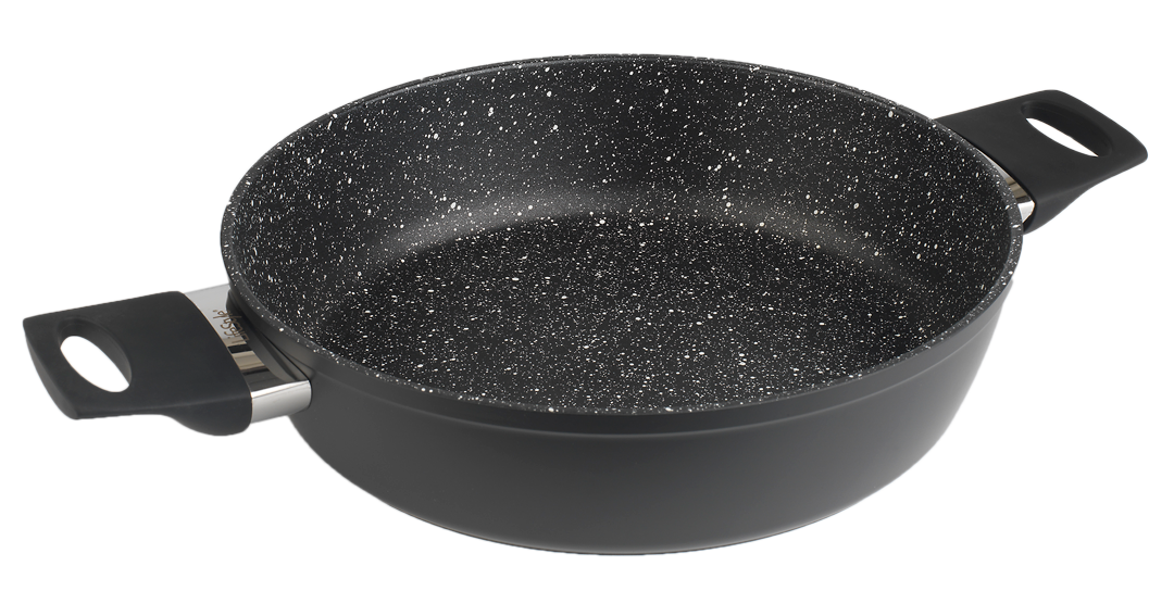 Cacerola baja aluminio forjado PIEDRA