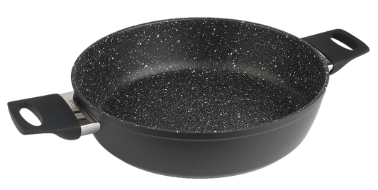 Cacerola baja aluminio forjado PIEDRA