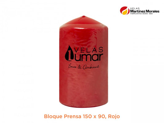 Bloque prensa rojo 15x9 cm