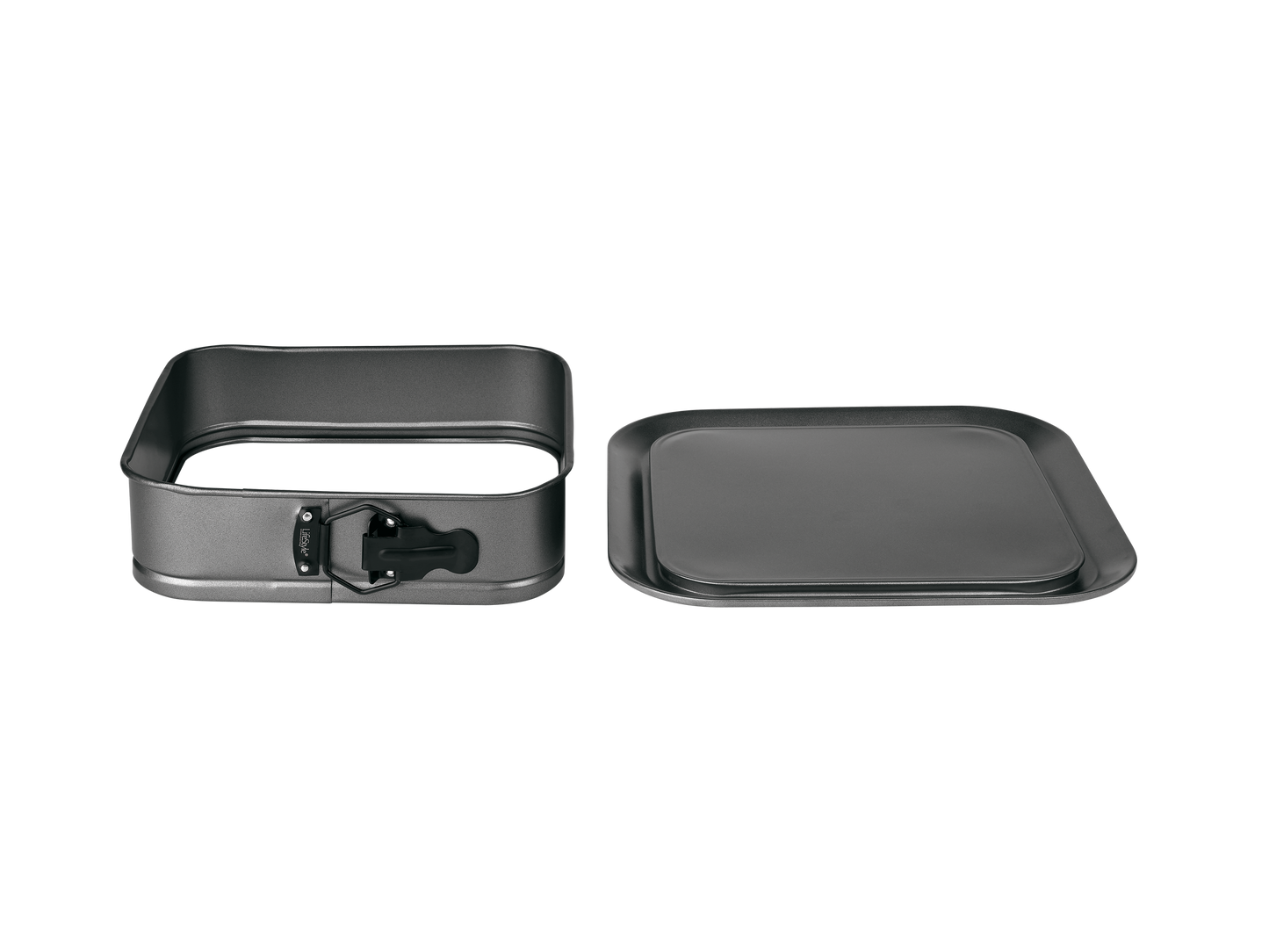 Molde cuadrado desmontable con bandeja