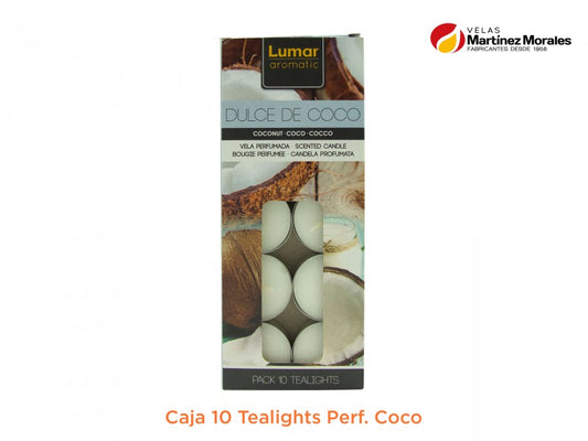 Caja 10 tealights perf. Coco