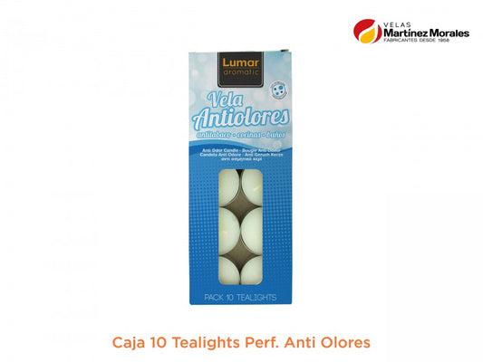 Caja 10 tealights perf. Anti olores