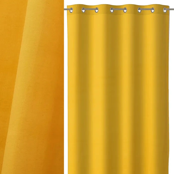 Cortina loneta loving amarillo 140 x 260 cm