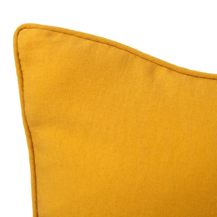 Cojín loneta loving amarillo 45 x 45 cm