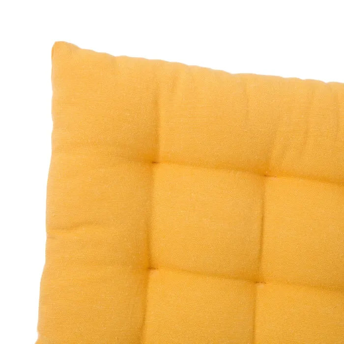 Cojín silla loneta loving amarillo 38 x 7 x 38 cm