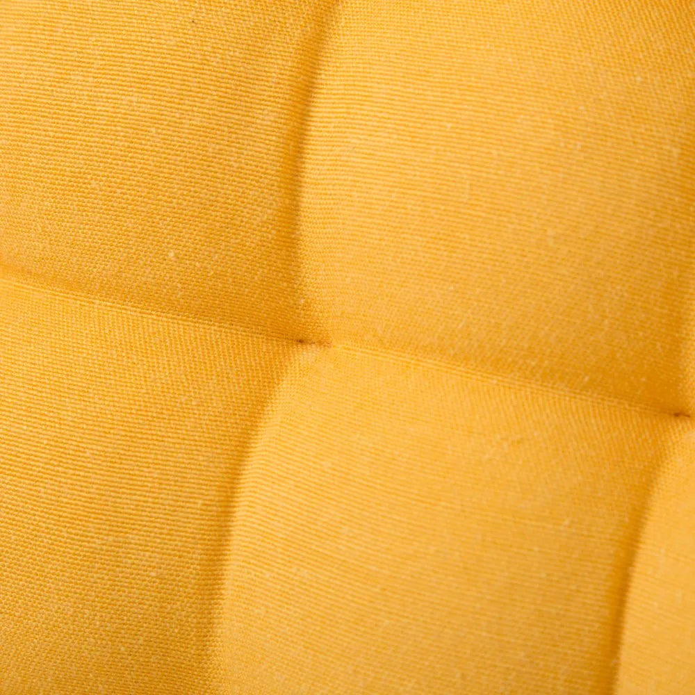 Cojín silla loneta loving amarillo 38 x 7 x 38 cm