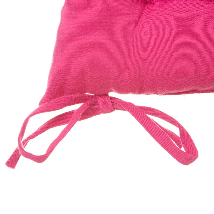 Cojín silla loneta fucsia loving 38 x 7 x 38 cm