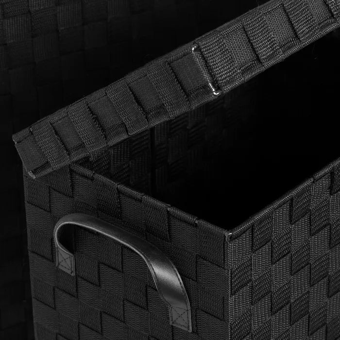 S/3 cesto pp negro 46 x 35 x 52 cm