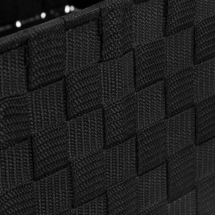 S/3 cesta con asas pp negro 40 x 30 x 22 cm