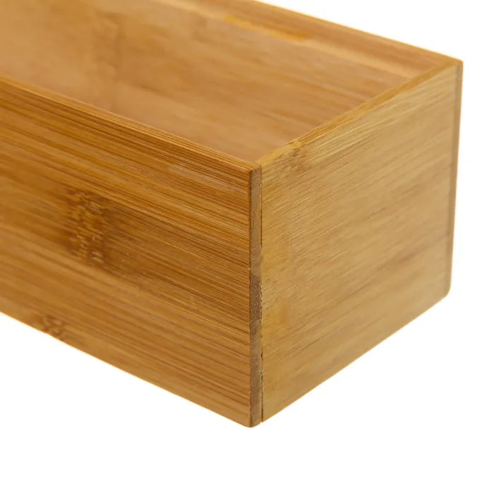 Organizador rectangular bambú 30,50 x 7,50 x 6,50 cm