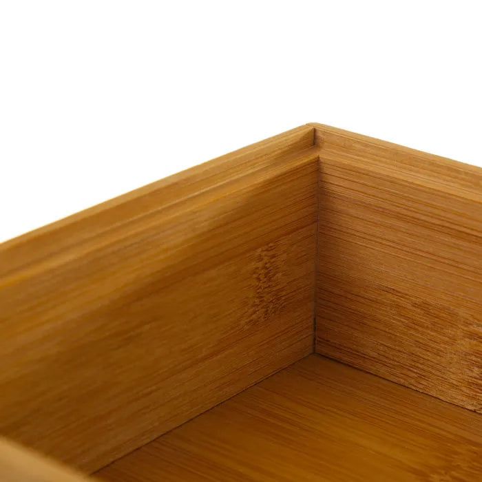 Organizador rectangular bambú 23 x 15 x 6,50 cm