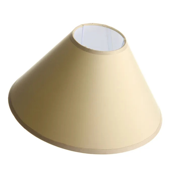 Pantalla lámpara poliéster-pp beige 30 x 10 x 18,50 cm