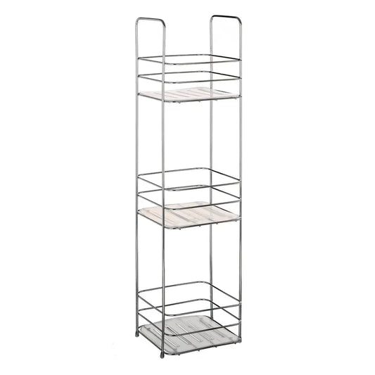 Estantería 3 baldas metal-pp 16,50 x 15,50 x 63 cm