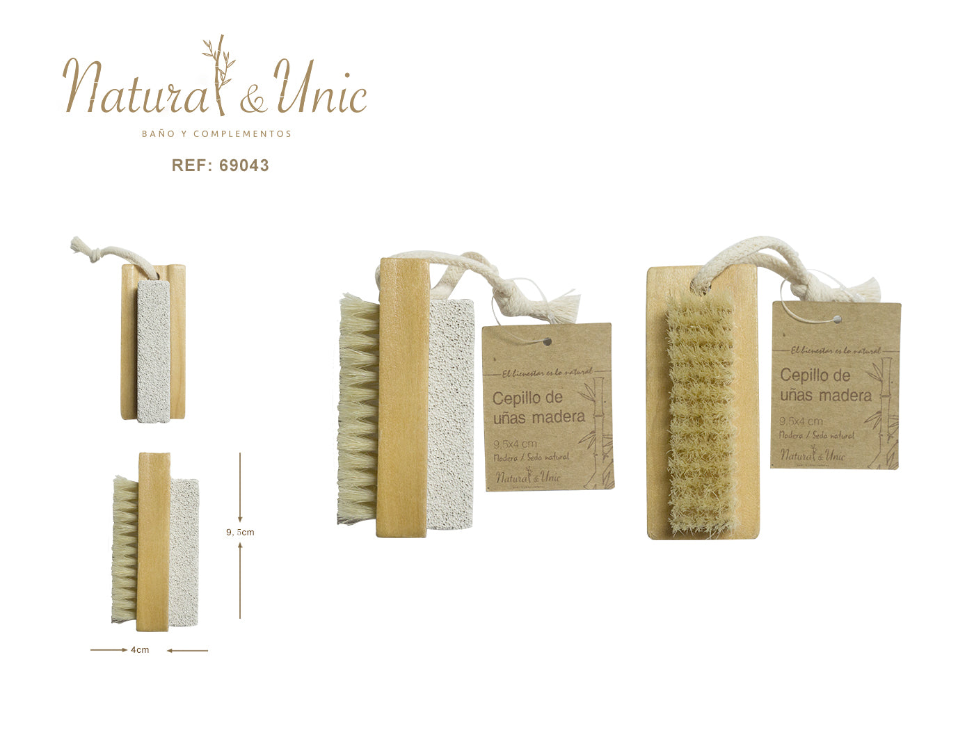 Cepillo de uñas madera