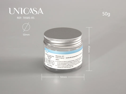 Botella con tapa alumino 50g