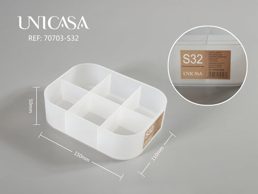 Cesta vanity peque con compartimientos