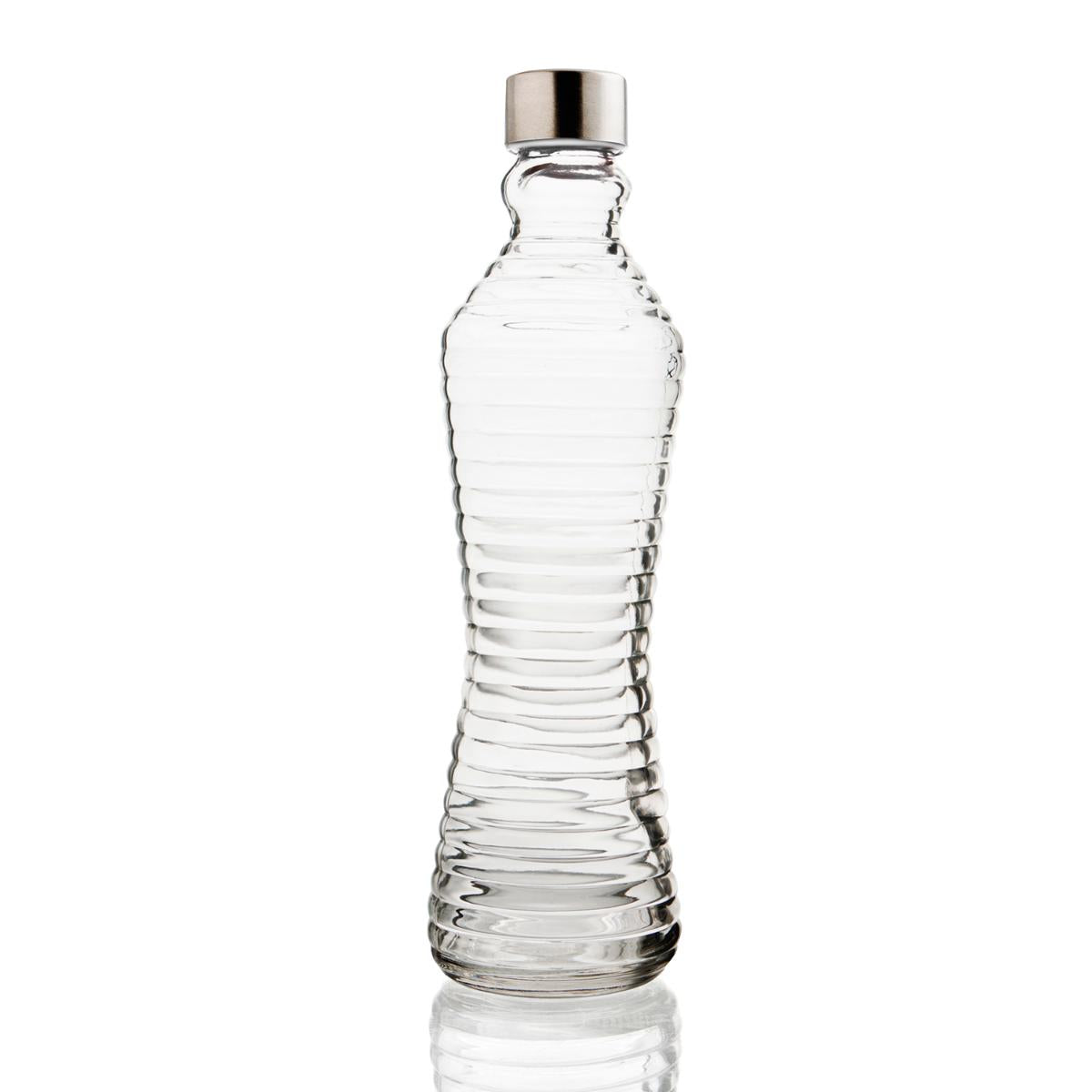 Botella mesa vidrio con tapon