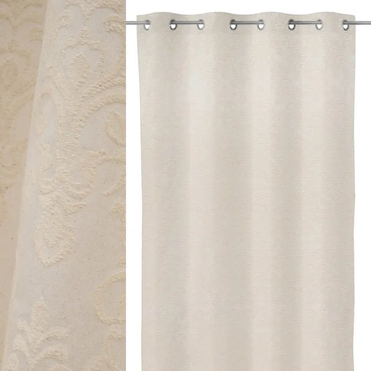 Cortina jaquard lis iv natural 135 x 260 cm