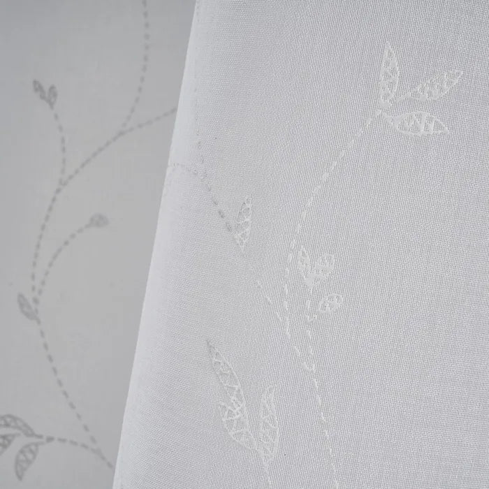 Visillo tejido plano aster blanco 140 x 260 cm