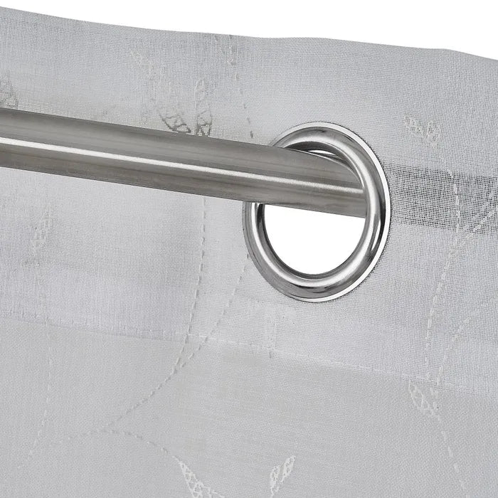 Visillo tejido plano aster blanco 140 x 260 cm
