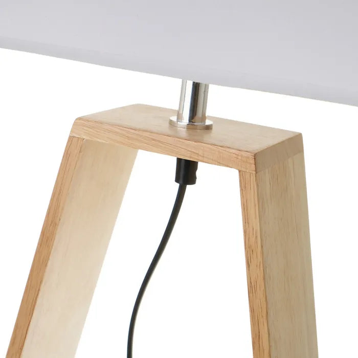 Lámpara madera natural 38 X 17 X 60 CM