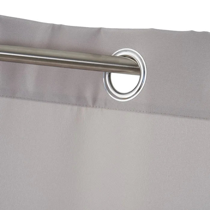 Cortina loneta (oxford) gris 140 x 260 cm