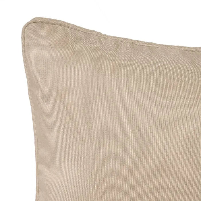 Cojín loneta (oxford) beige 45 x 45 cm