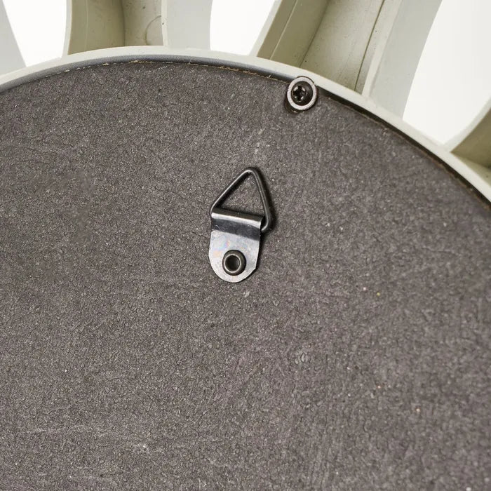 S/3 espejo plástico blanco