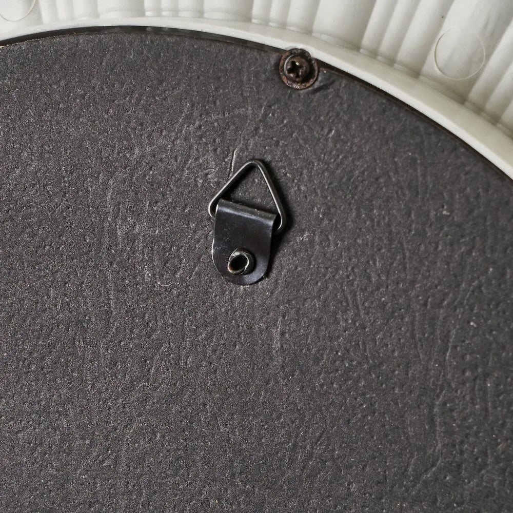 S/3 espejo plástico blanco 25 x 2 x 25 cm