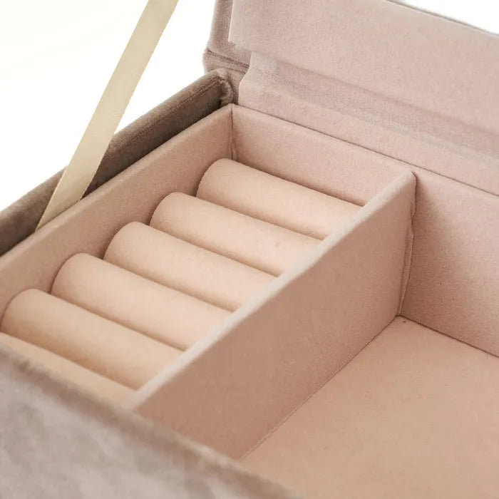 Joyero 2/c mdf-terciopelo 17,50 x 12 x 6 cm