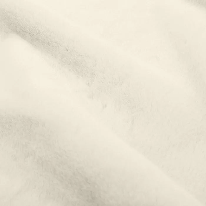 Alfombra softly poliester blanco 80 x 80 cm