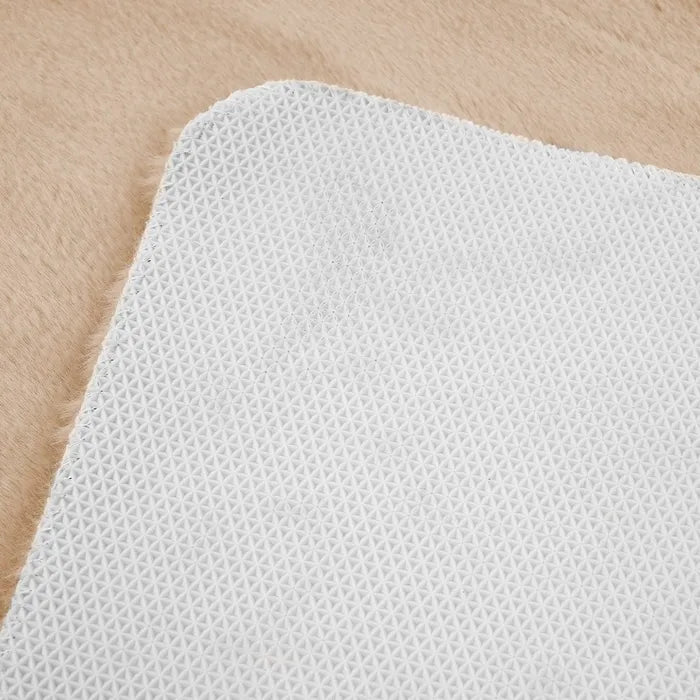 Alfombra softly poliester beige 120 x 170 x 1,50 cm