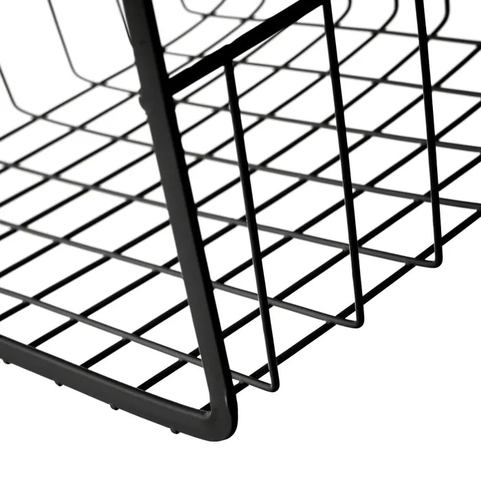 Cesta colgante estante metal negro 30 x 24,50 x 14,50 cm