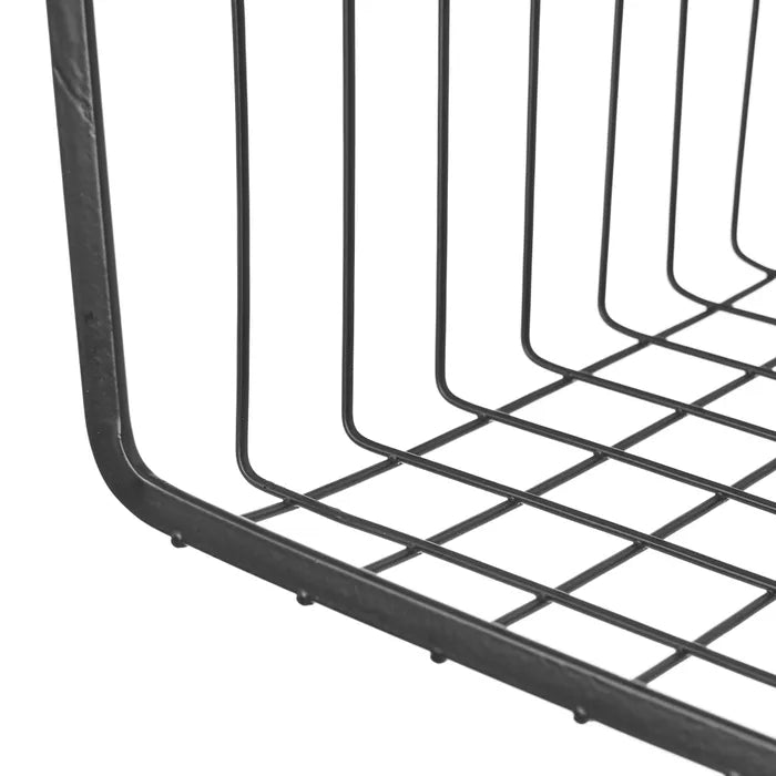 Cesta colgante estante metal negro 40 x 24,50 x 14,50 cm