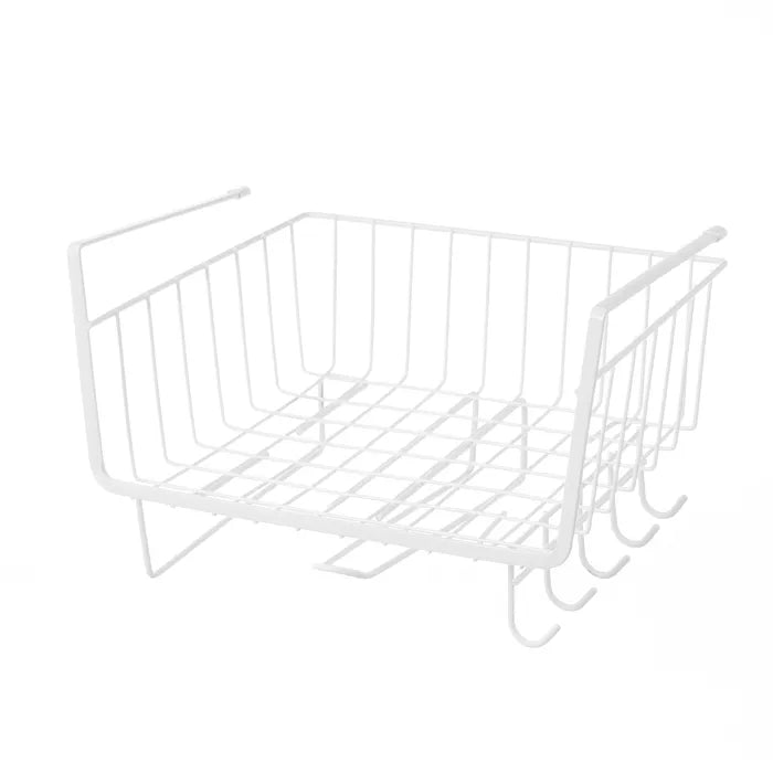 Cesta colgante porta utensilios blanco 29 x 24,50 x 18,50 cm
