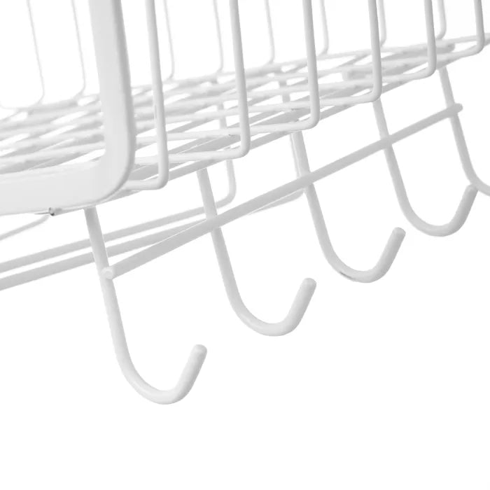 Cesta colgante porta utensilios blanco 29 x 24,50 x 18,50 cm