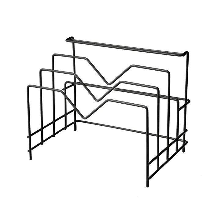 Organizador utensilios metal negro 26,50 x 19 x 21,50 cm