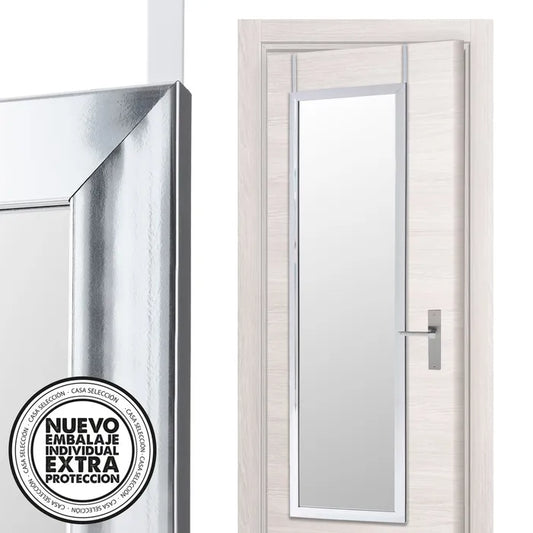 Espejo puerta plástico plata 35 x 1,50 x 125 cm