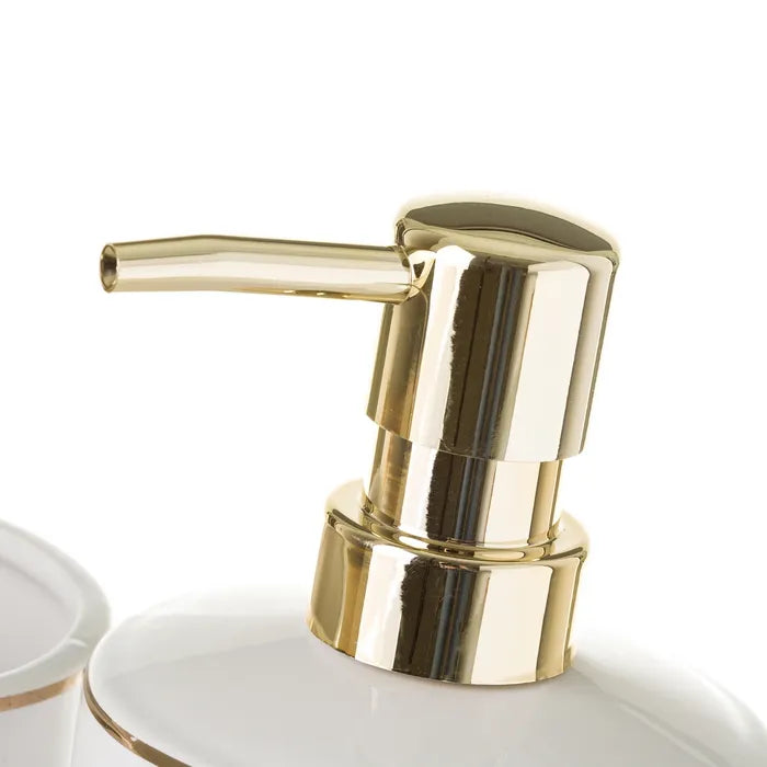 Set baño cerámica blanco 8,50 x 8,50 x 19,60 cm