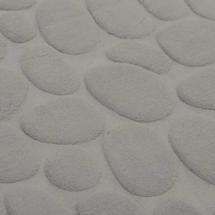 Alfombra baño mat stones gris 60 x 40 cm