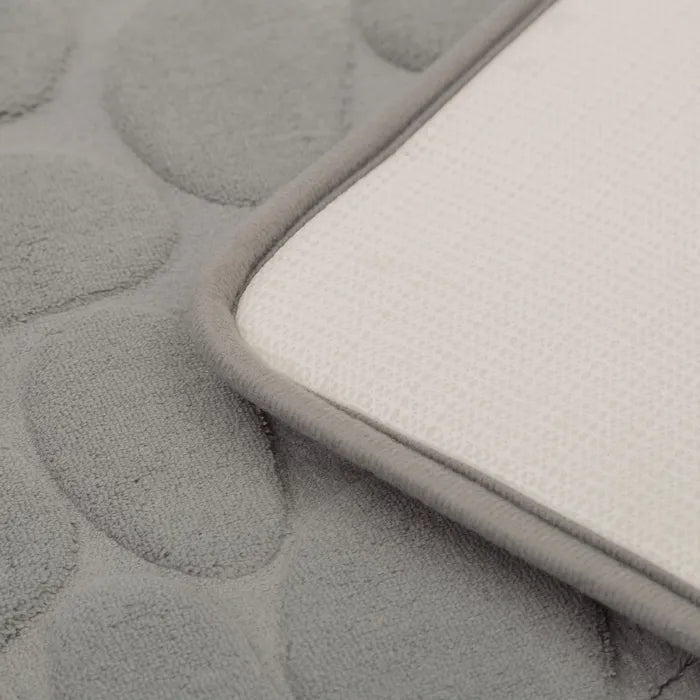 Alfombra baño mat stones gris 60 x 40 cm